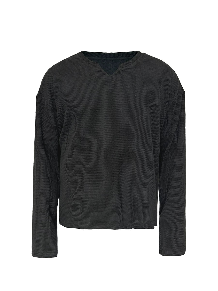 JCAESAR Snake Bone V-neck Versatile Sweater