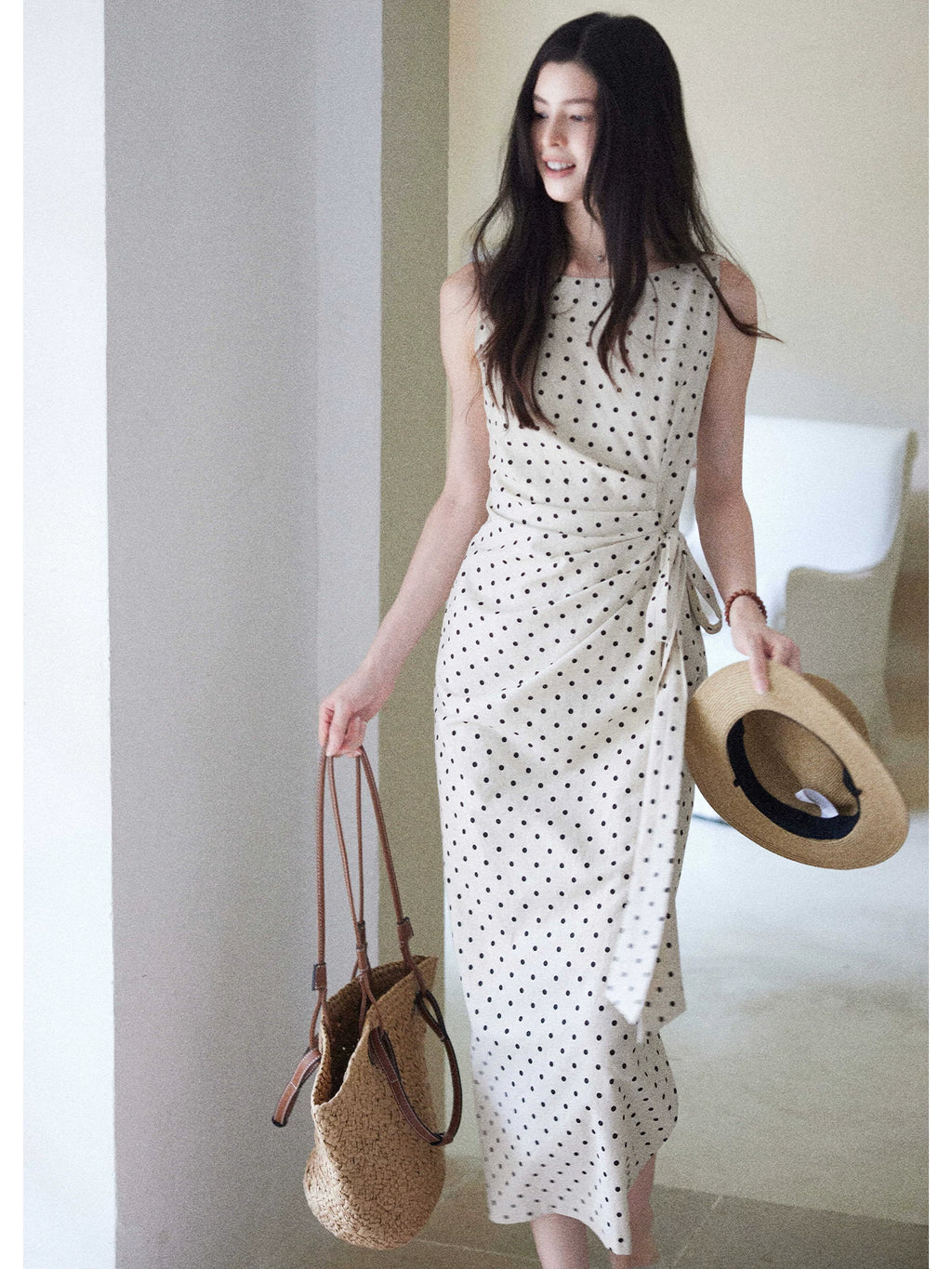 TYANG High-end Temperament Polka Dot Dress