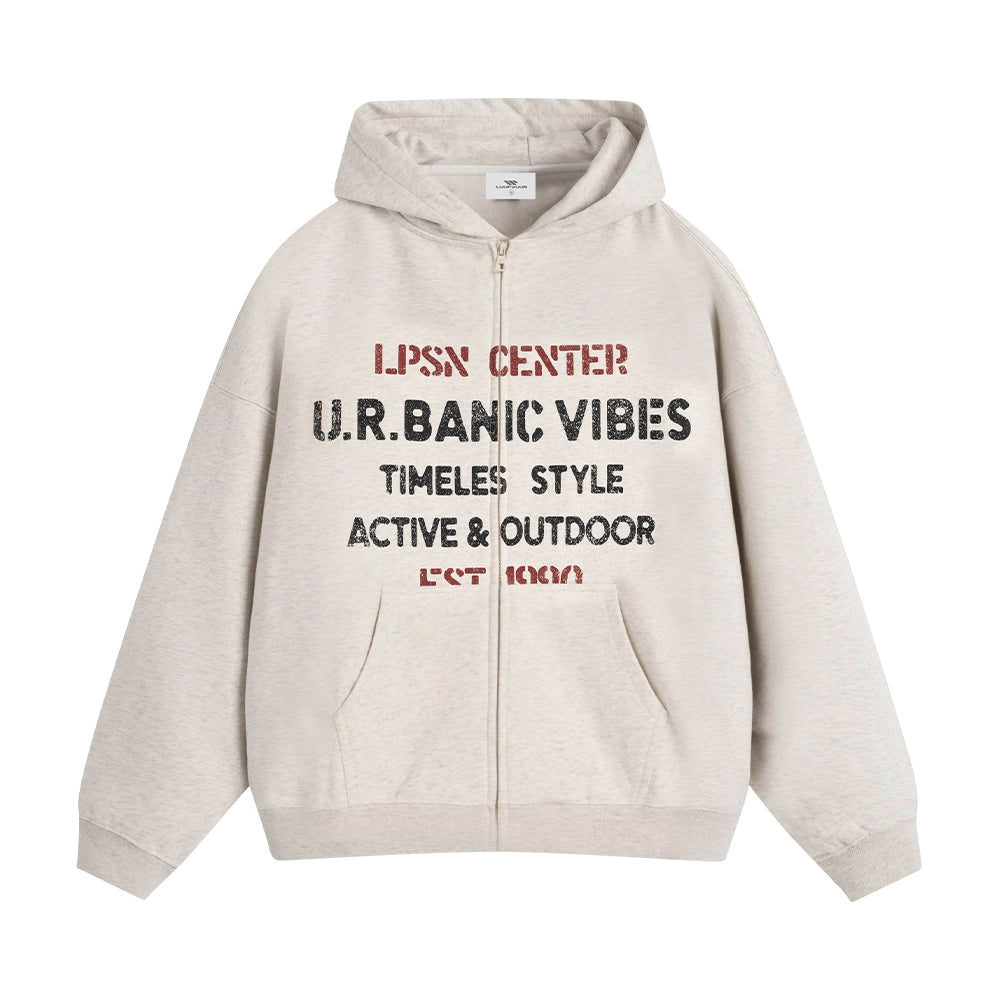 Loopsoon Loose Casual Two-Color Printed Cardigan Sweater