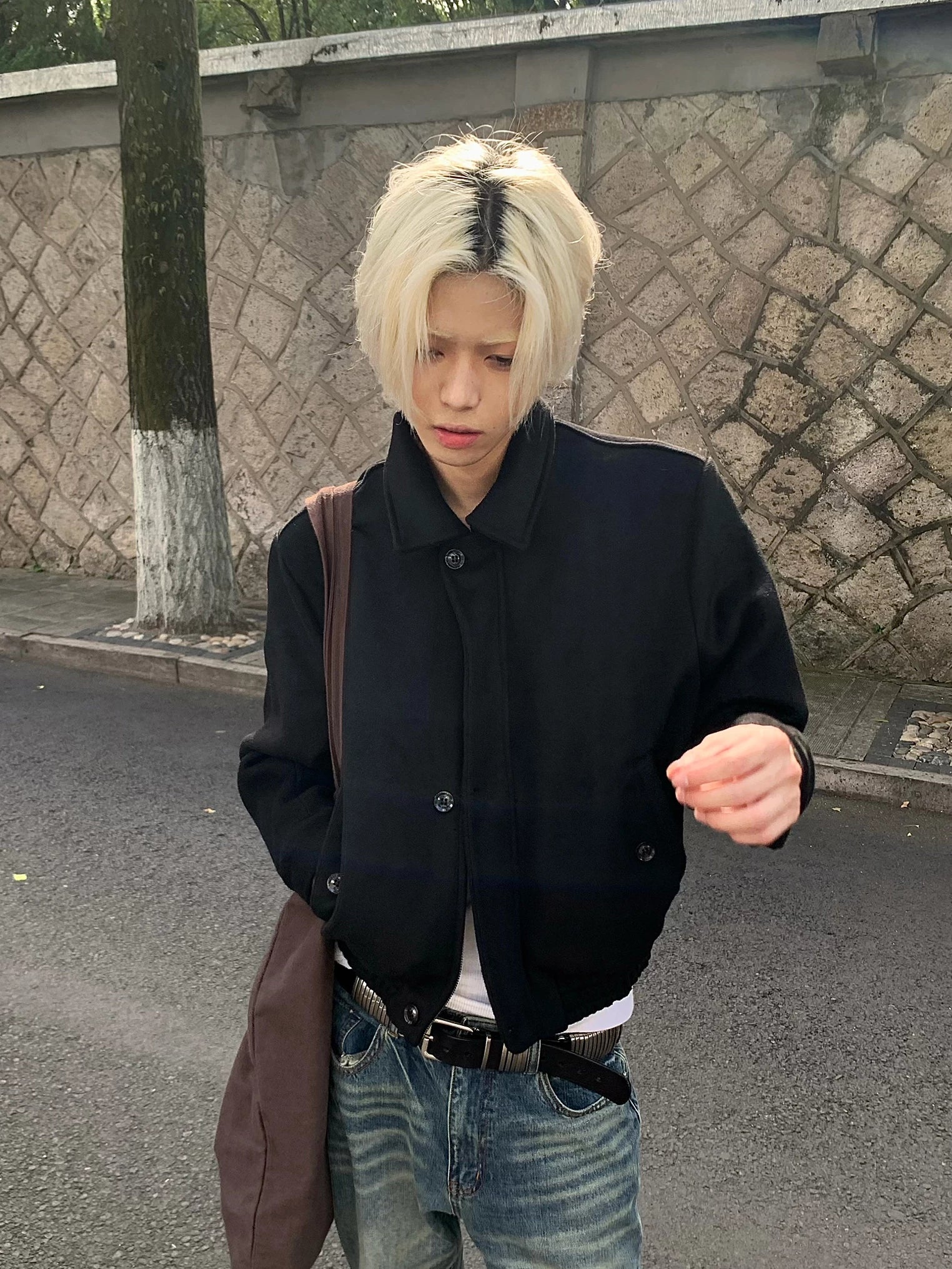 Stay the Night Fleece Striped Front Shoulder Zip Jacket