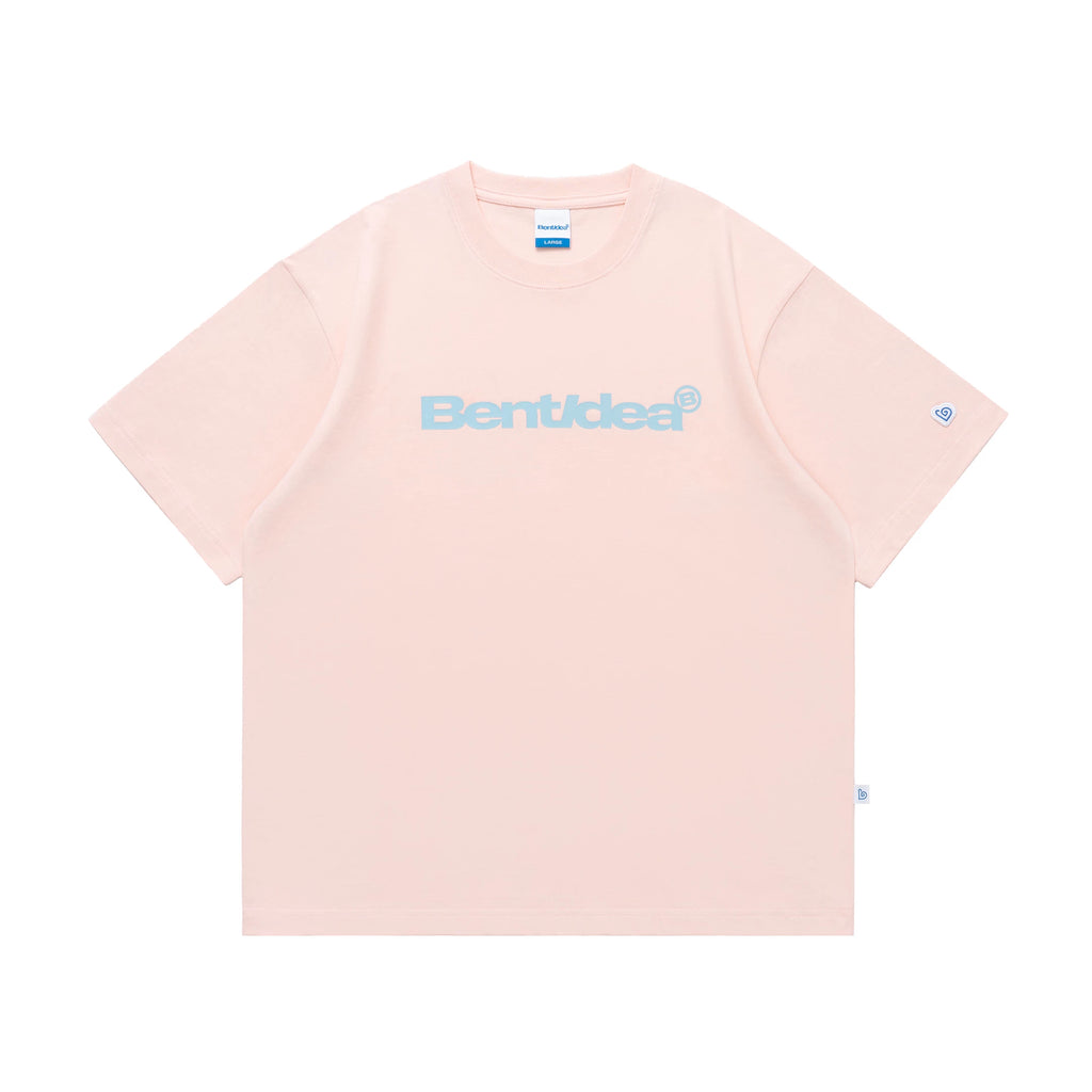 BENT IDEA Letter Print Casual Loose Tee