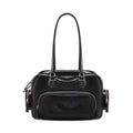 Neeley Large Capacity Vintage Textured Leather Underarm Bag