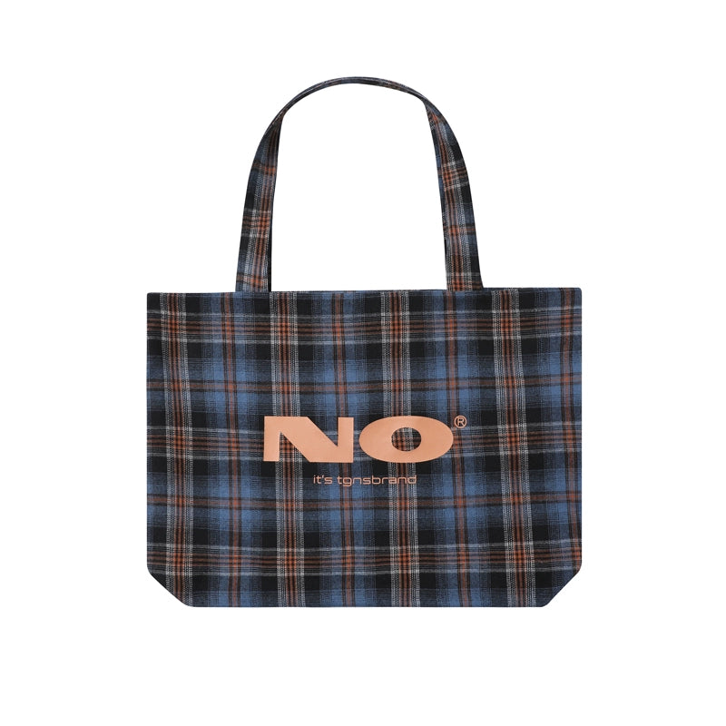 TGNS Vintage Commuter Plaid Canvas Bag