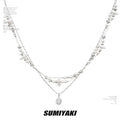 SUMIYAKI Broken Pearl Double Clavicle Chain