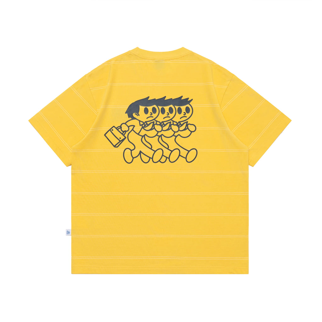 BENT IDEA Casual Striped Loose Tee