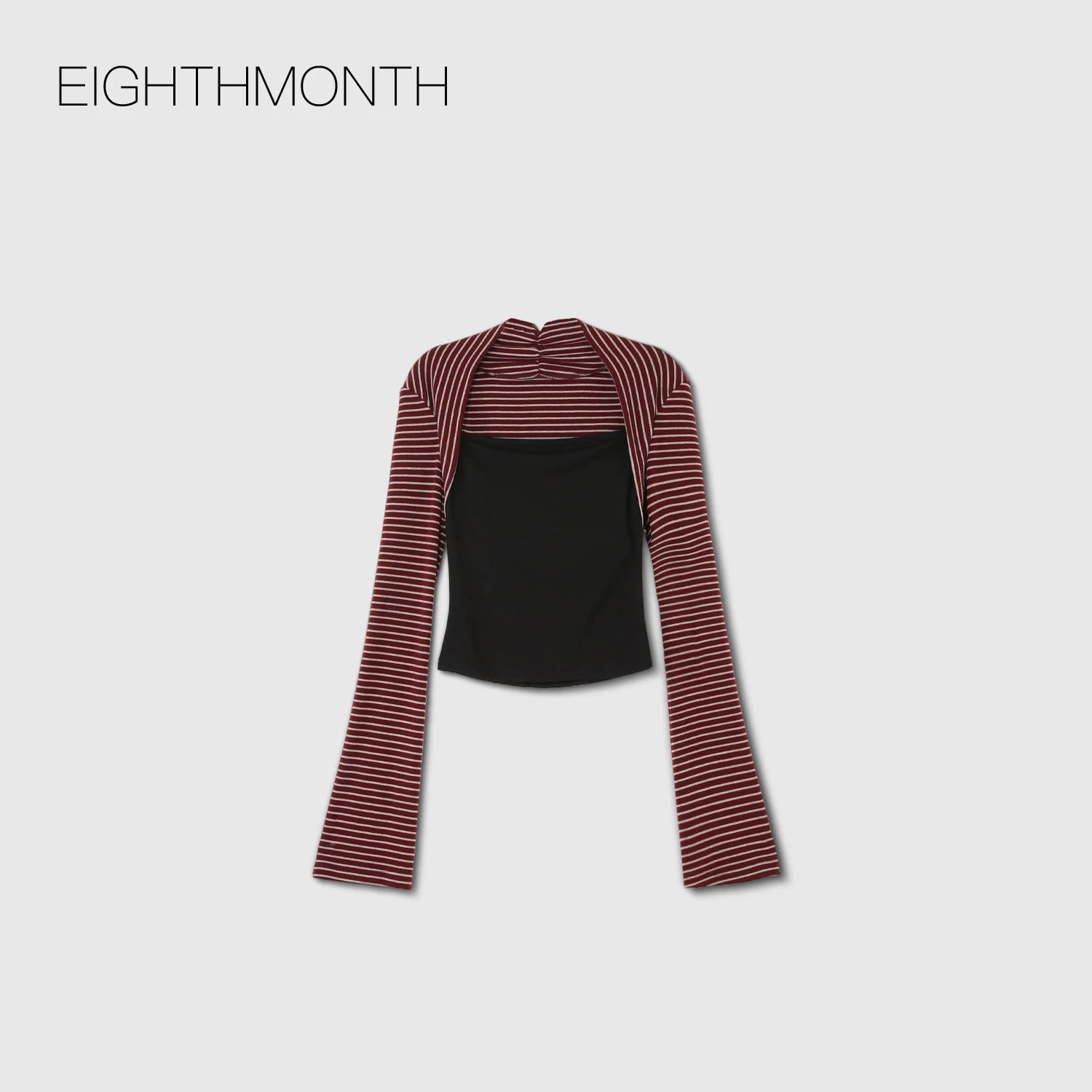 EIGHTHMONTH Versatile Striped Vest Long Sleeve