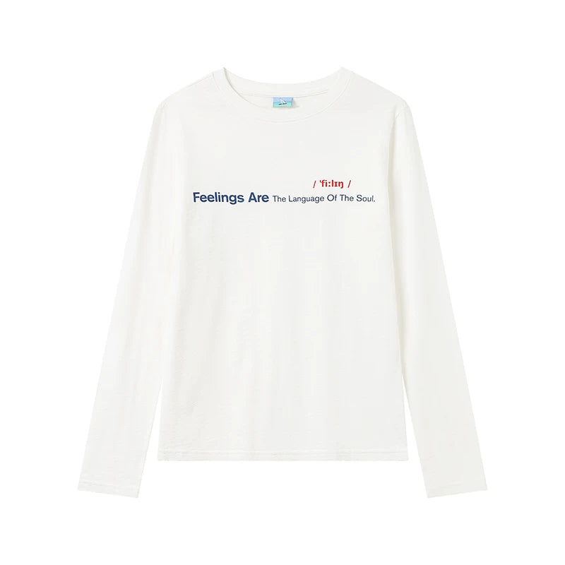 CryingCenter Soft Waxy Monogram Print with Loose Long Sleeves