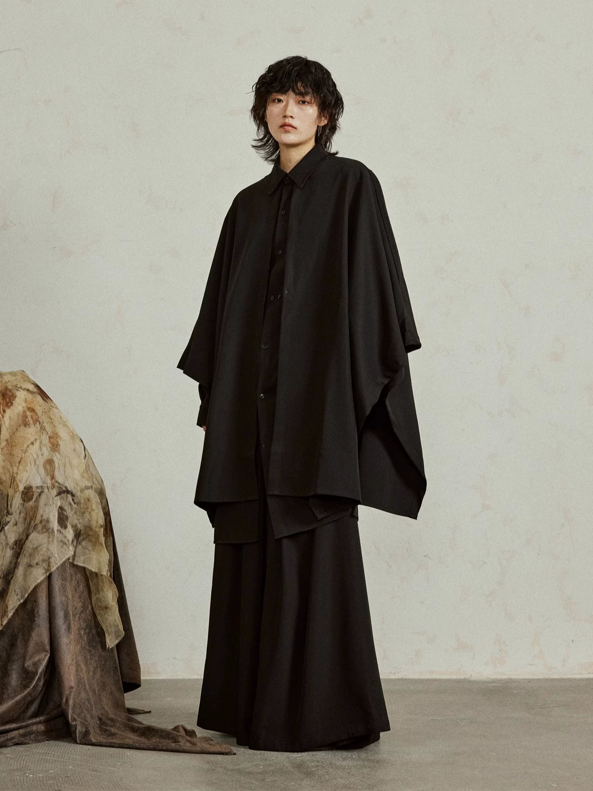 SUNYVONNE Deconstruction Medium and Long-sleeved Shirt Jacket