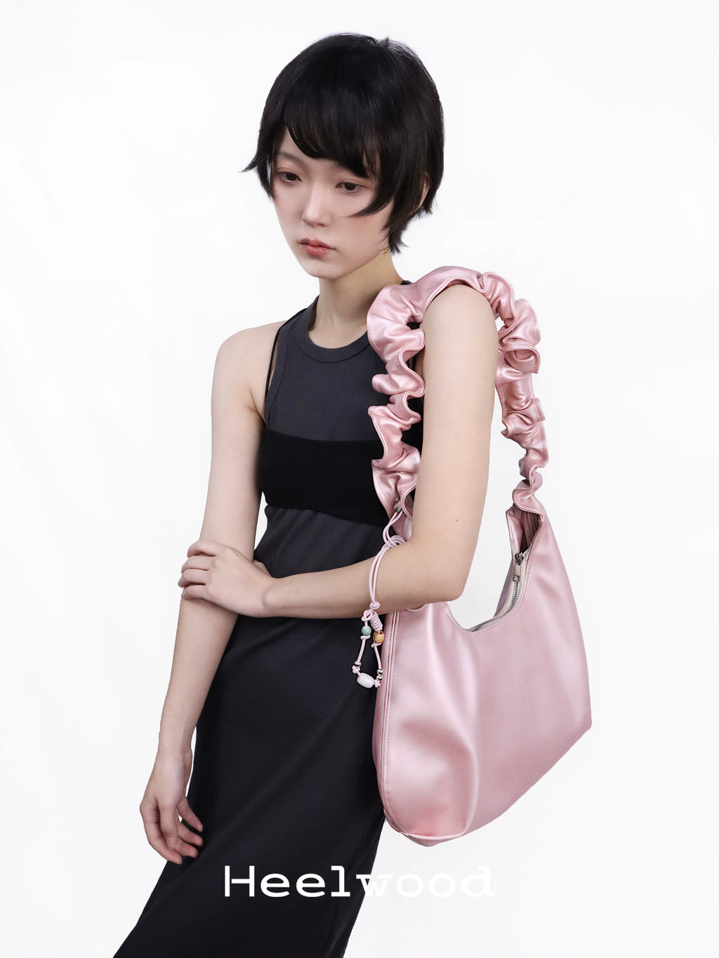 Heelwood Pleated Tote Shoulder Messenger Bag