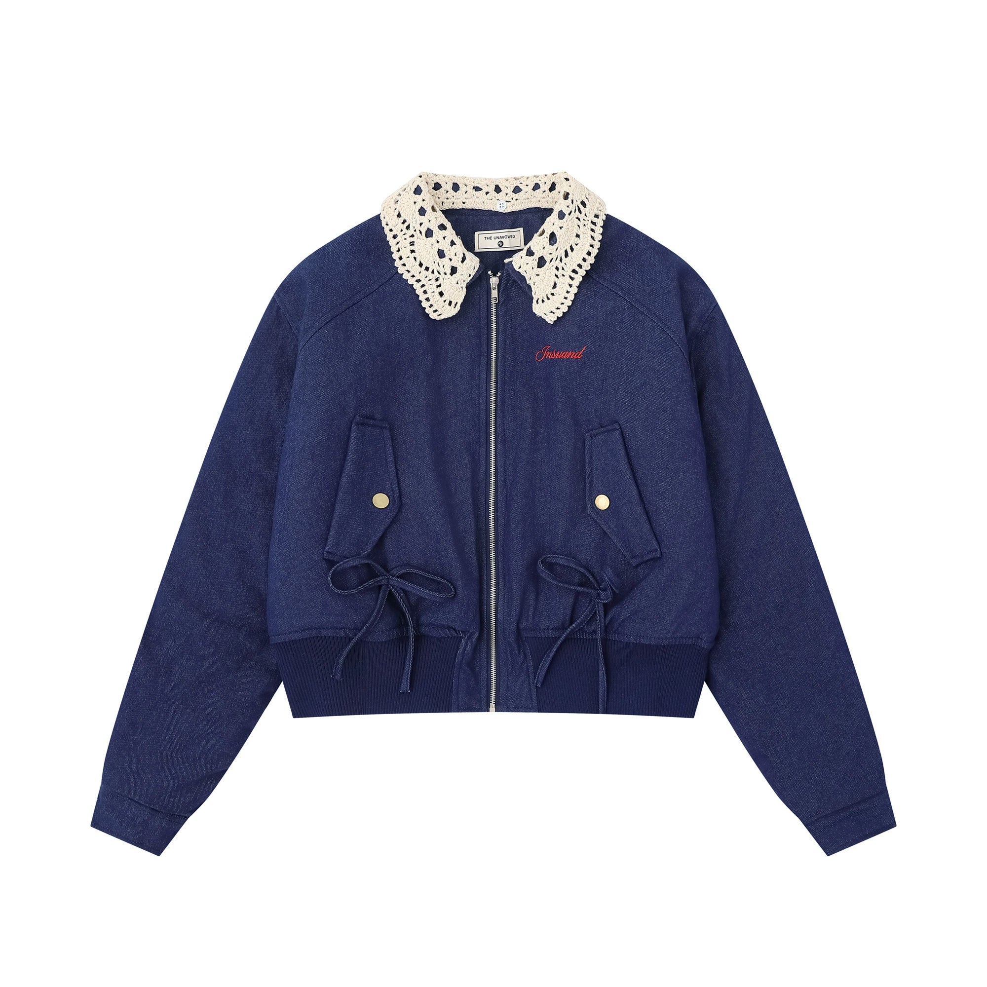 Zuocisankon Vintage Lace Lapel Jacket