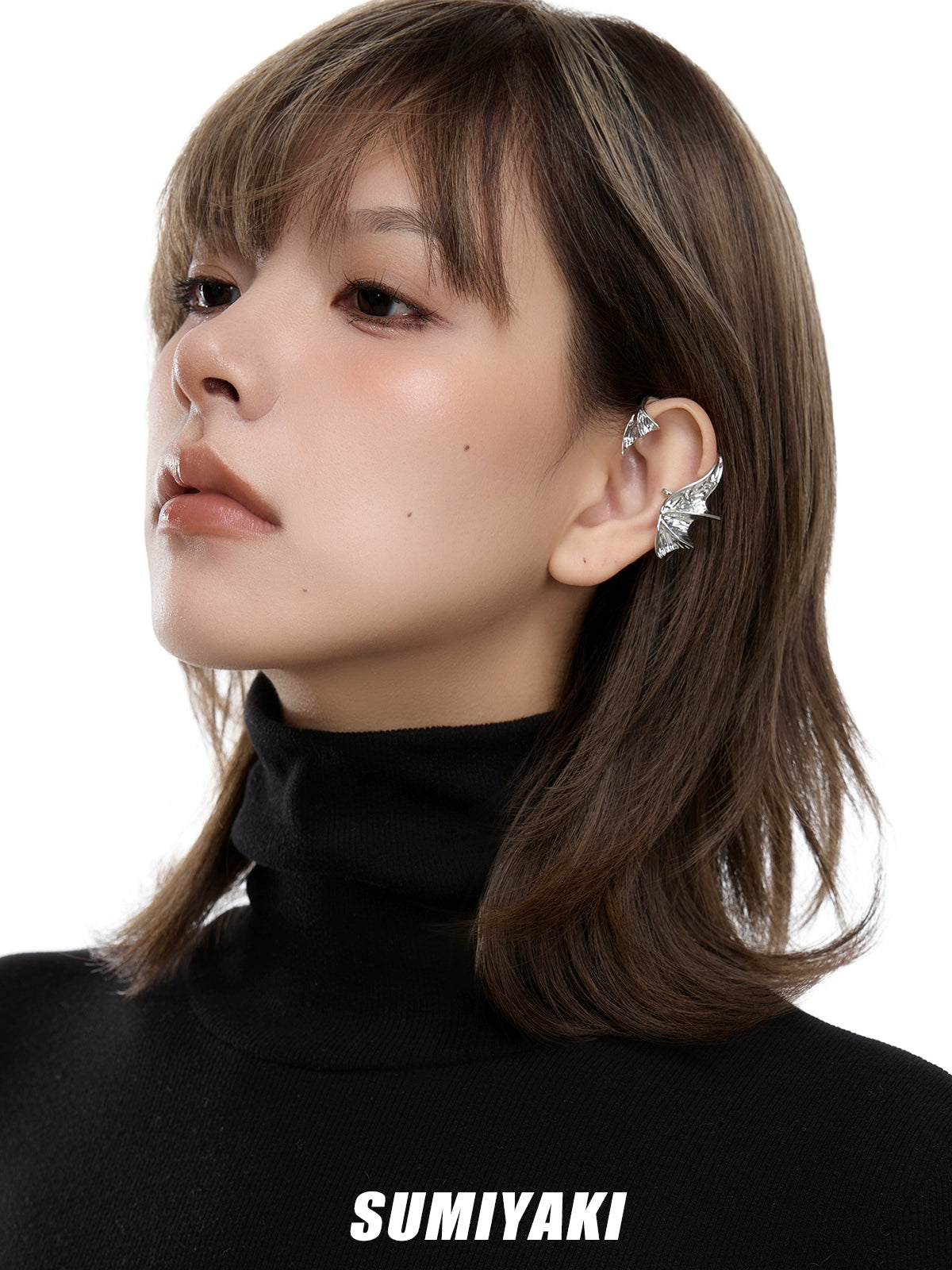 SUMIYAKI Fishtail Ear Clips Without Ear Piercings