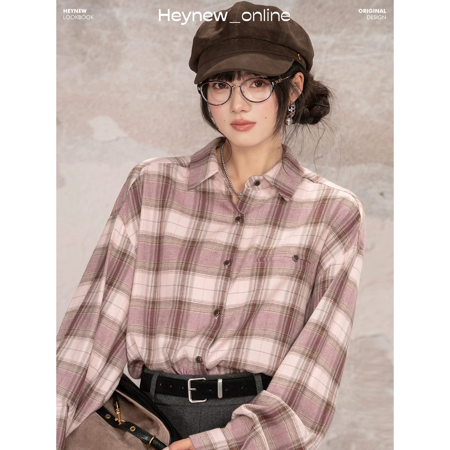 LOVEHEYNEW Twist V-neck Loose and Thin Sweater