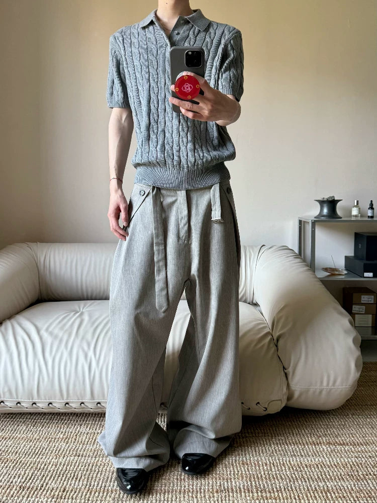 Xanvas Twisted Shoulder Knitted Tee