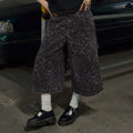MMBBT Old Leopard Print Elastic Waist Seven-point Casual Pants