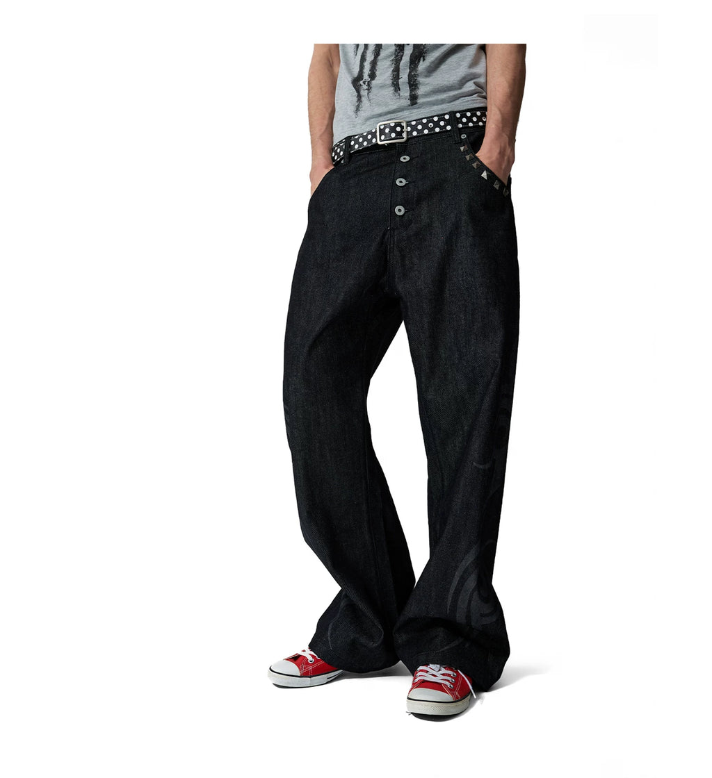 NumbAsia Vintage Burning Totem Jeans