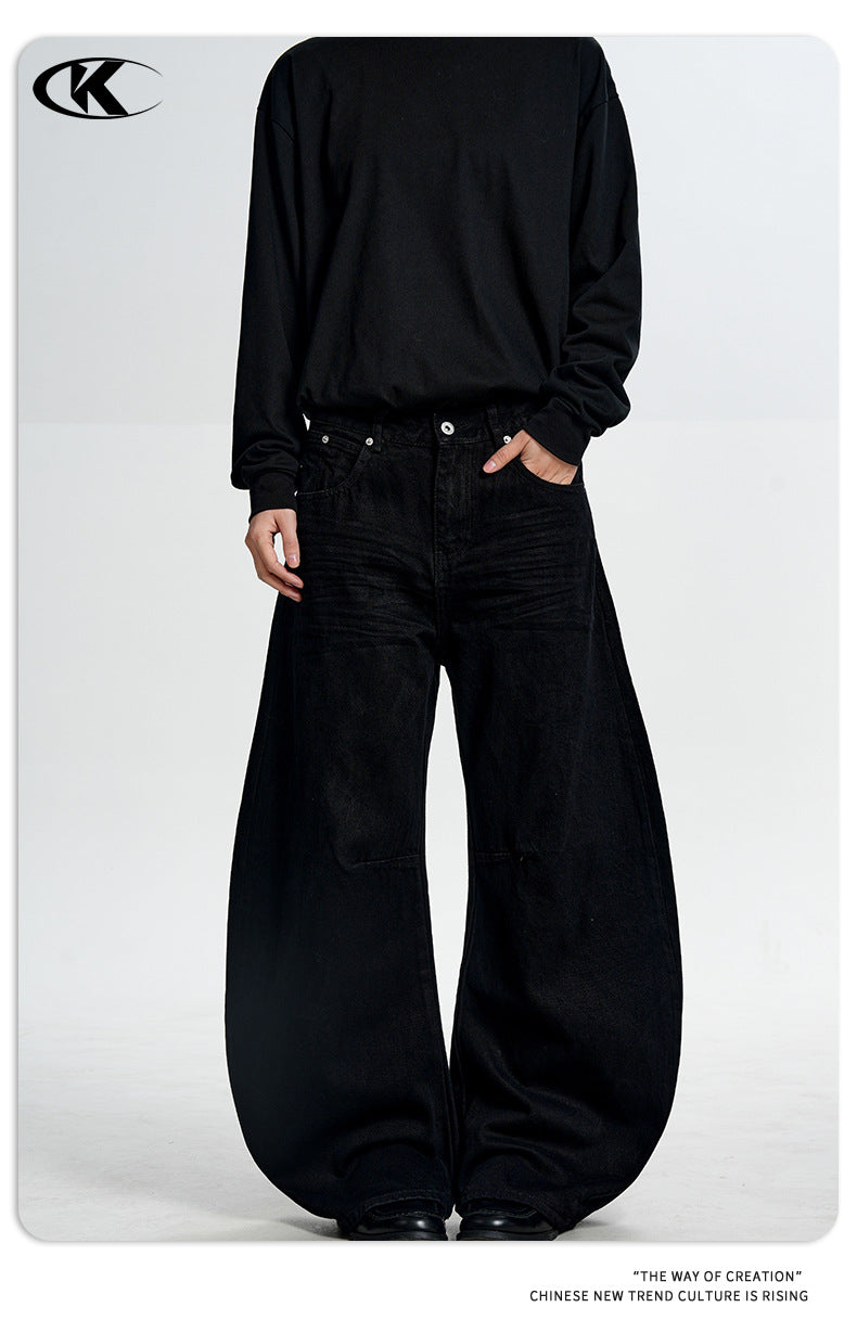 11KN 11 oz American Vintage Wide-Leg Jeans