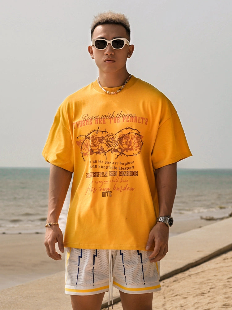 OOTC Thorn Rose Vintage Printed Tee