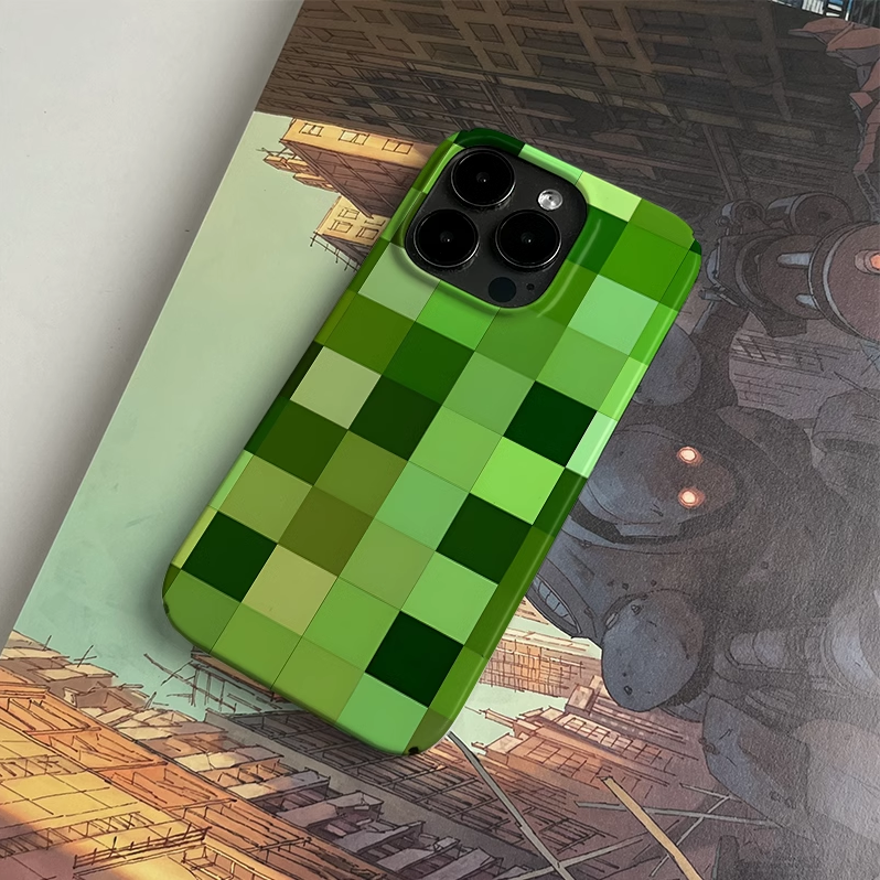 Green pixel PBCASE X OQ Iphone Case