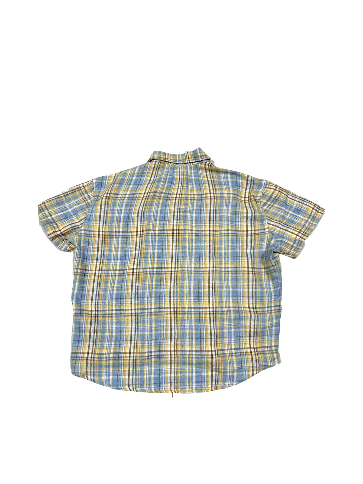 [Clearance] So Sick 24SSvintage custom plaid flannel short-sleeved shirt plaid Cleanfit