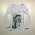 WEBBAR Kenshin Totem Printing Long Sleeve Long Slim Fit