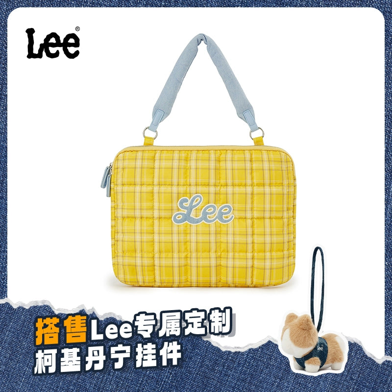 Lee Contrast Checked Tote Bag