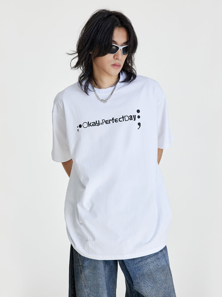 (NMK)  six-channel symbol black Tee