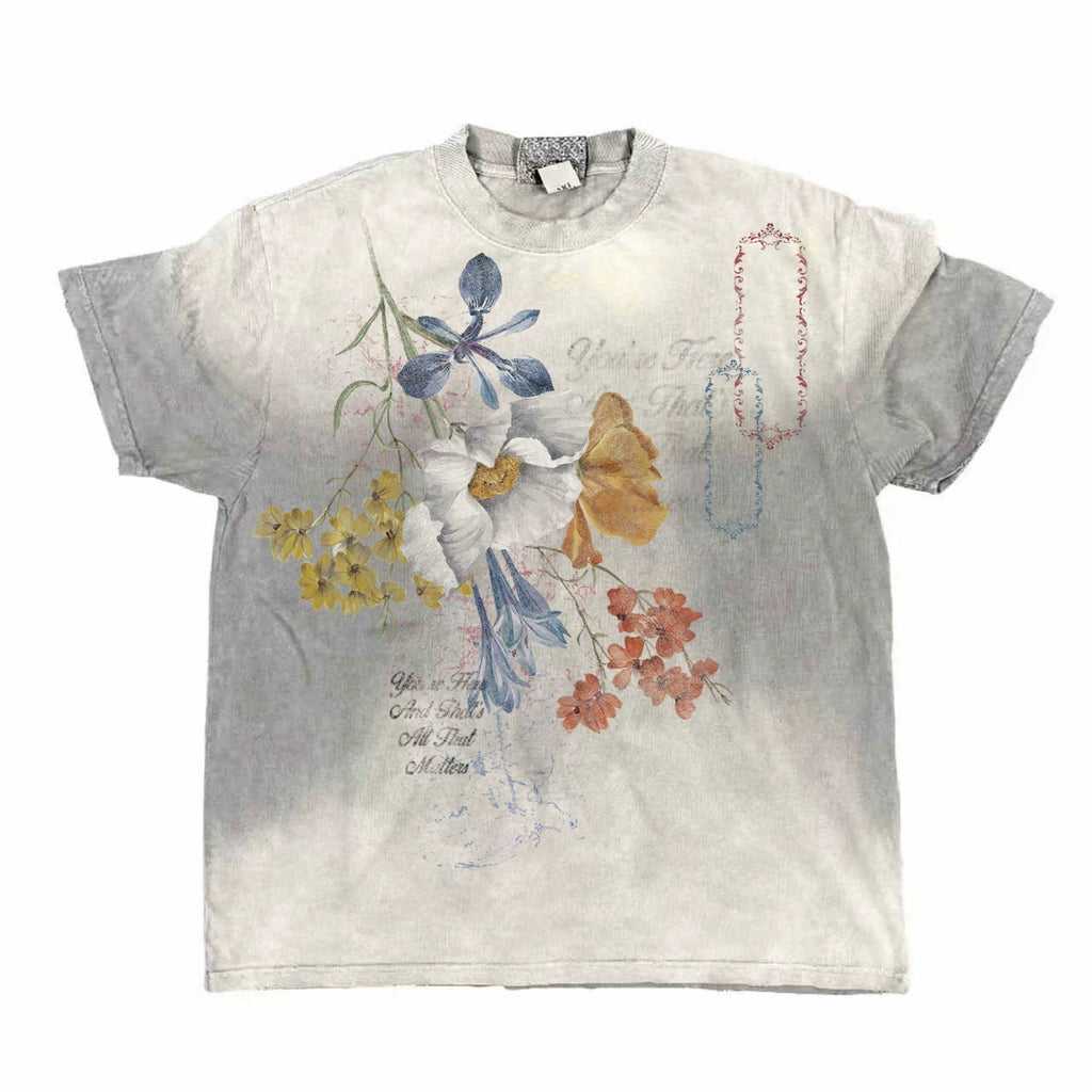 SHIBU Gradual Change Old Destruction Leisure Tee