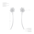 NO SOLUTION Plant Sunflower Fringed Earrings