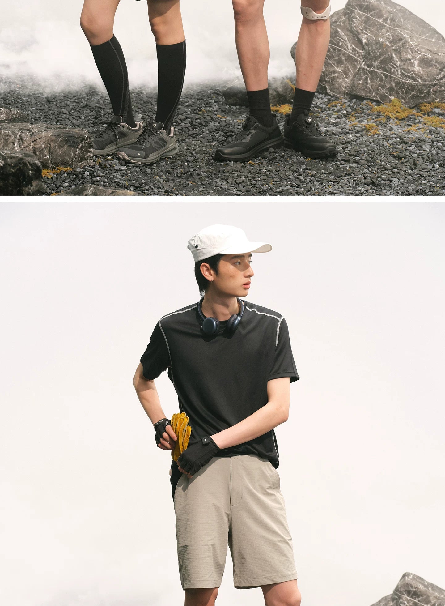 NO LOGO Quick-drying Outdoor Sports Round Neck Tee