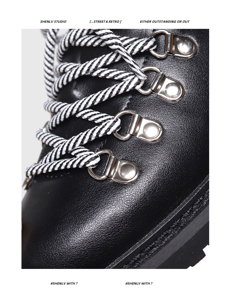 SHENLV STUDIO mountaineering derby shoes