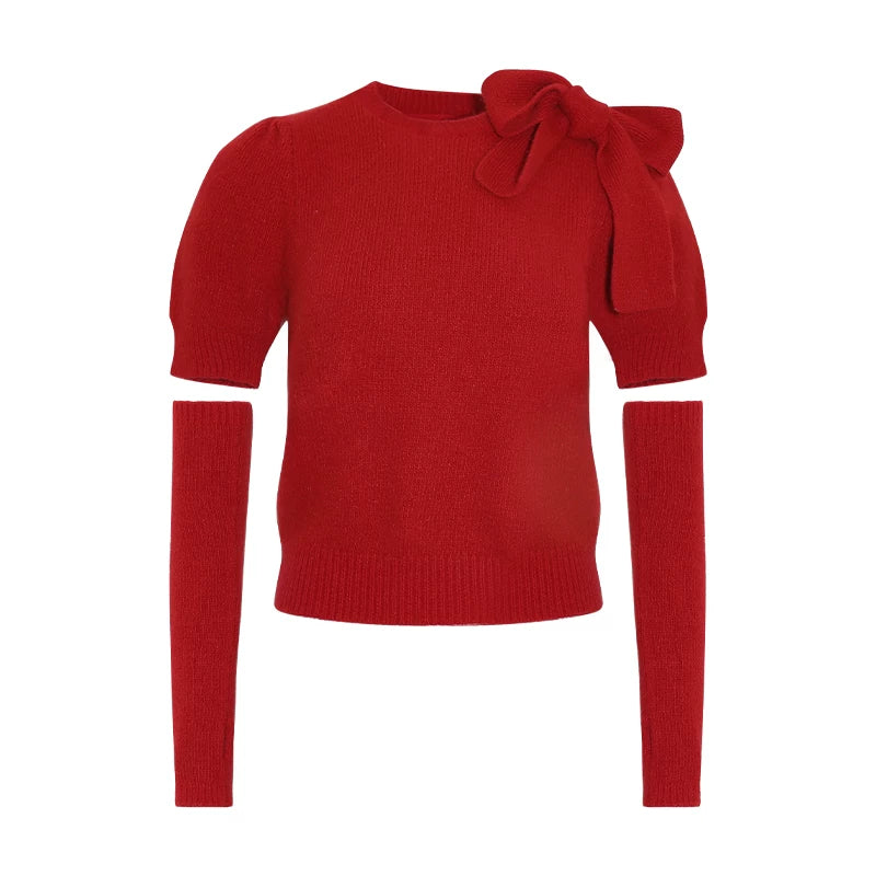 Wildberry Crew Neck Bow Sweater