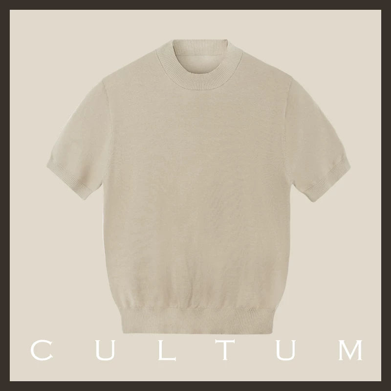 CULTA Light and Breathable Casual Knitted Tee
