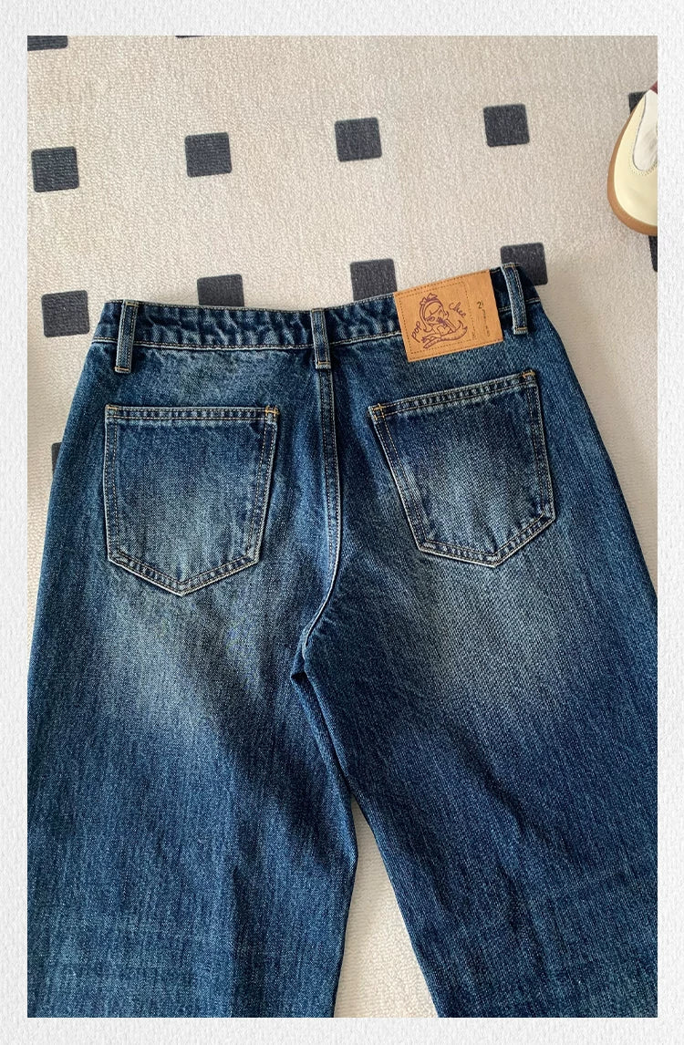 Popchee Vintage Skinny Wide Leg Jeans
