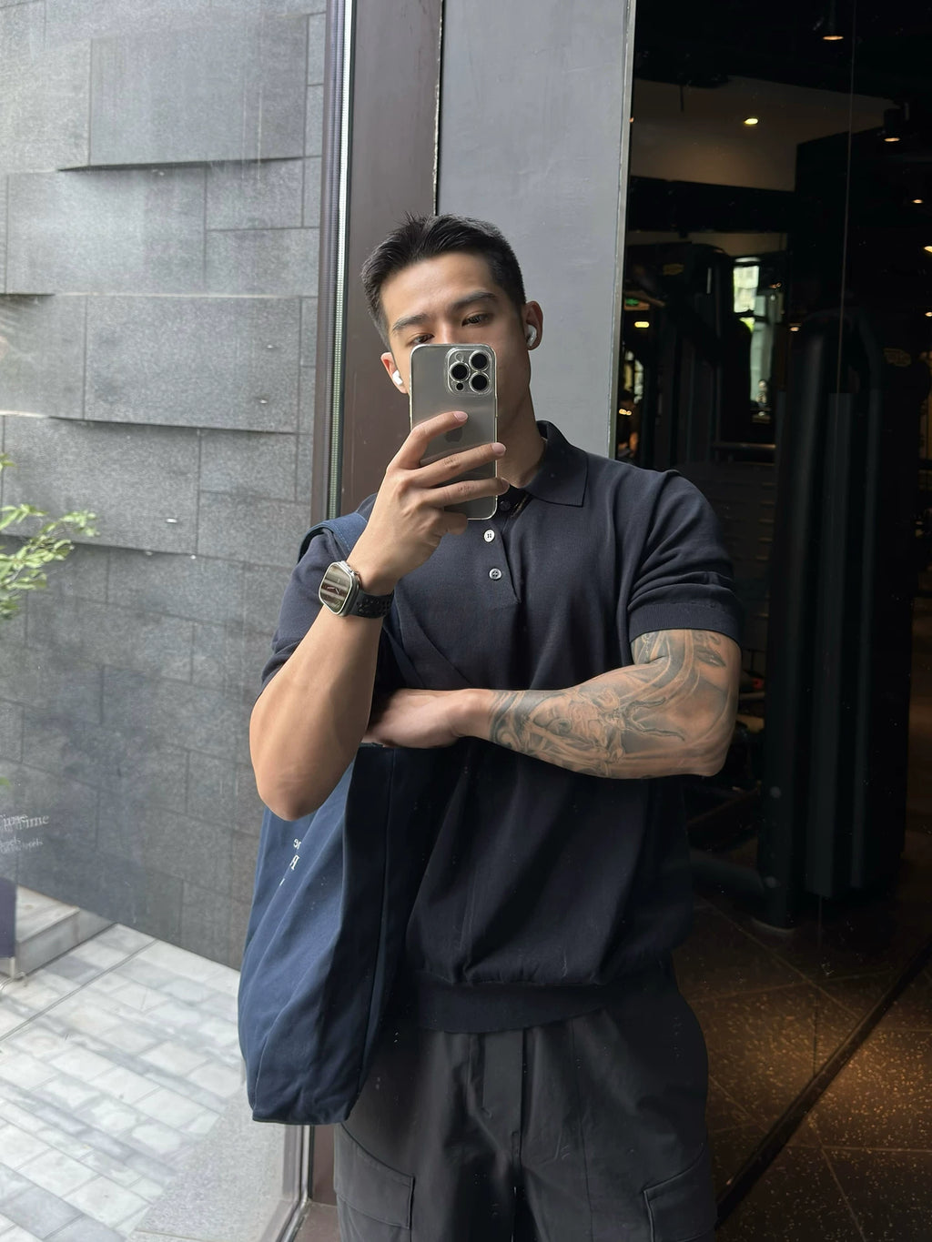 Borrowed Project Pleated Knitted Rough Sleeve Micro Loose Tee