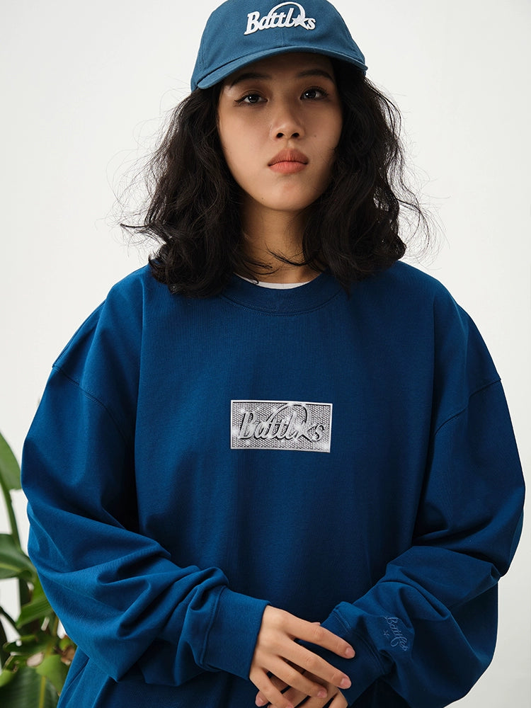 Battles Diamond Print Logo Long Sleeve