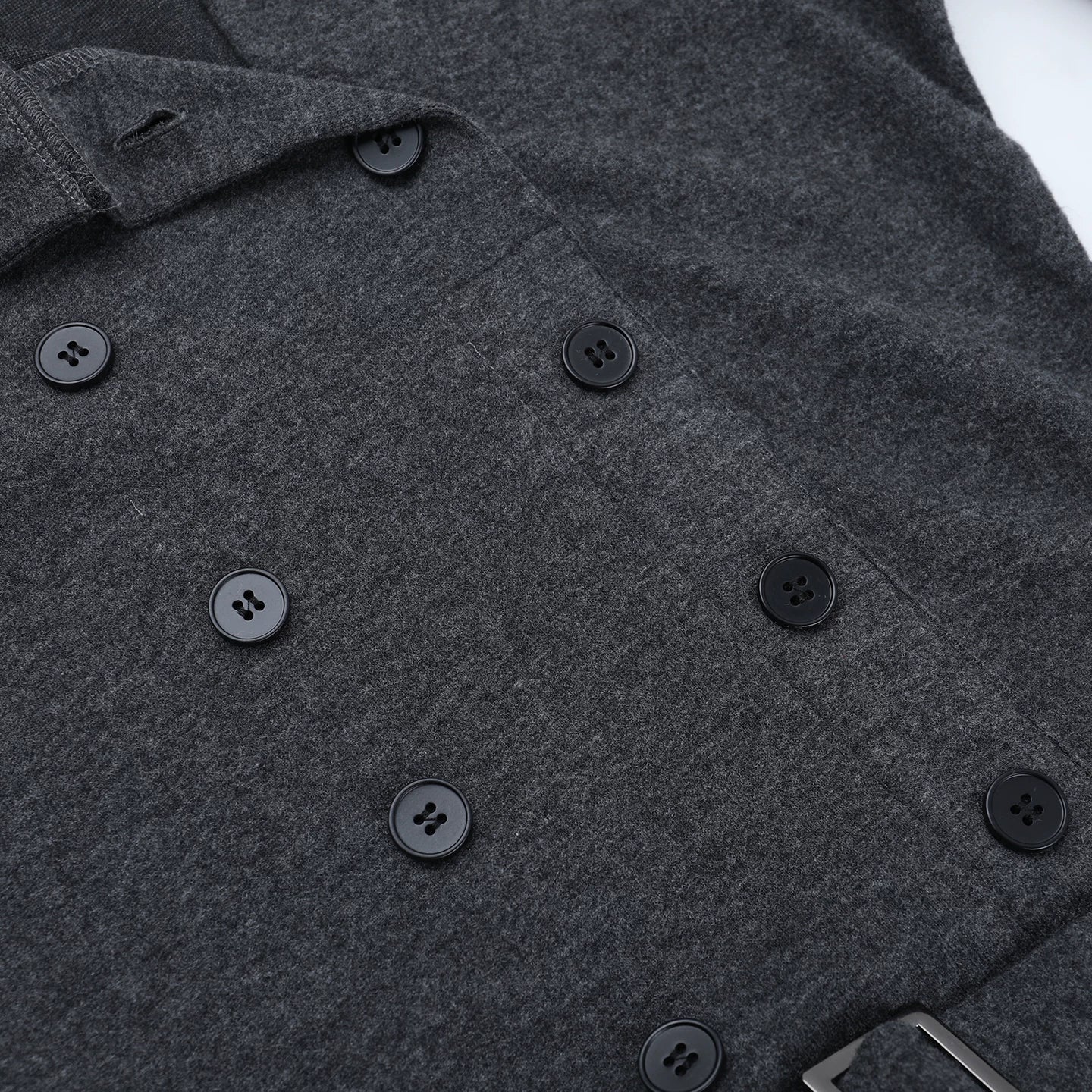 Instunning Turtleneck Long-sleeved Breasted Belt Temperament Dress