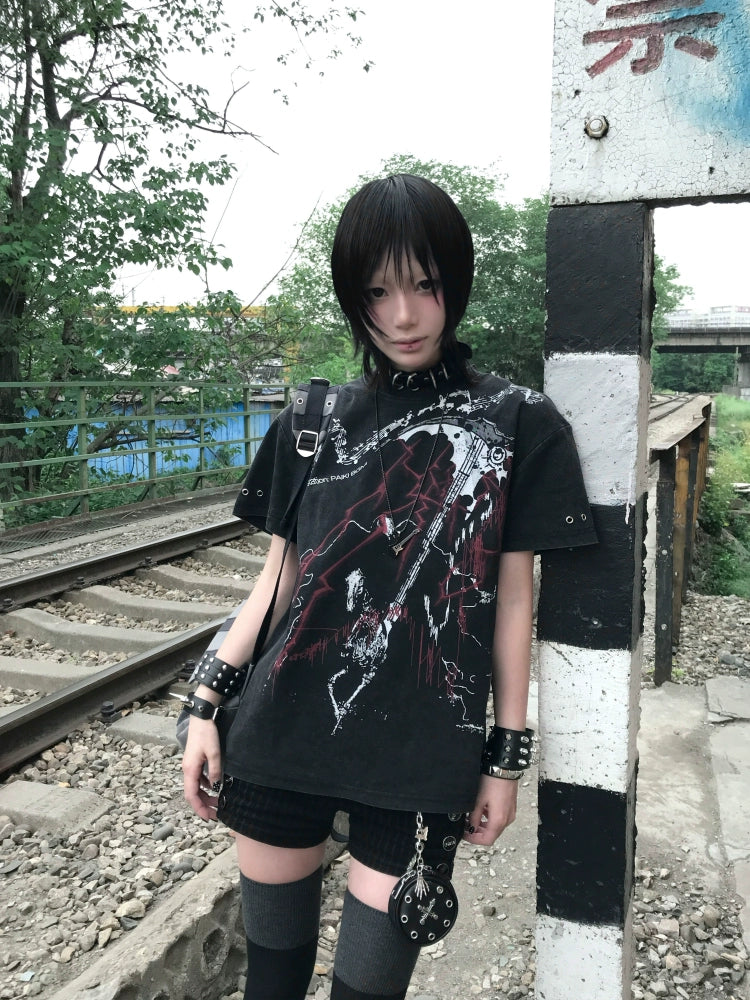 PAIKI Sickle String Vision Shoulder Tee