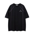 BeOurRule Retro Hasselblad Line Splicing Structure Printing Tee