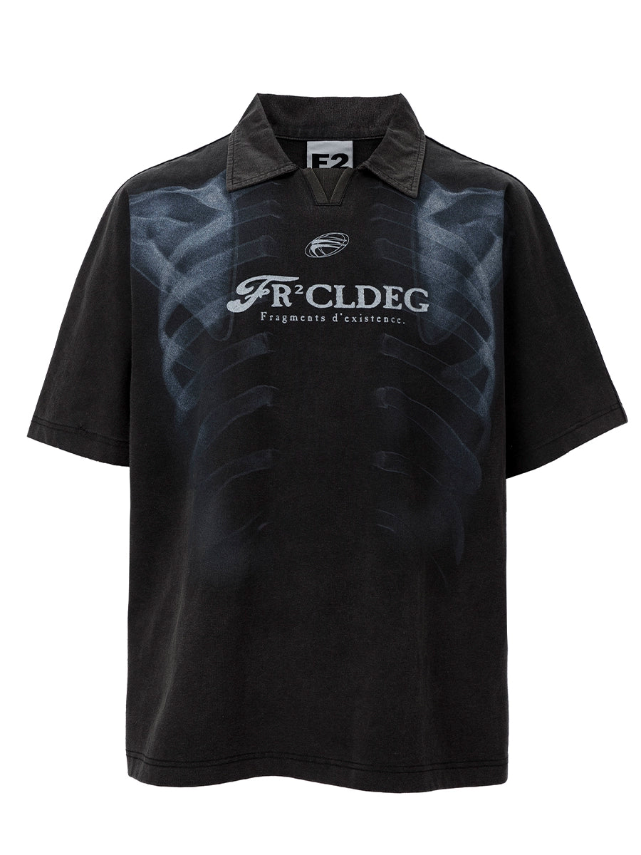 F2CE Washed and Old Casual Versatile POLO Shirt