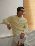 CARPEM Simple Knitted Henry Neck Loose Versatile Long Sleeves