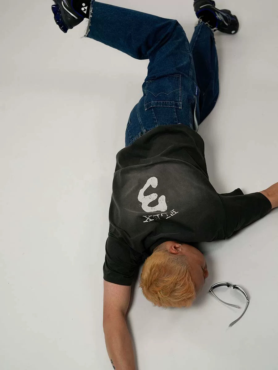 O3PARK Loose Versatile Crew Neck Tee