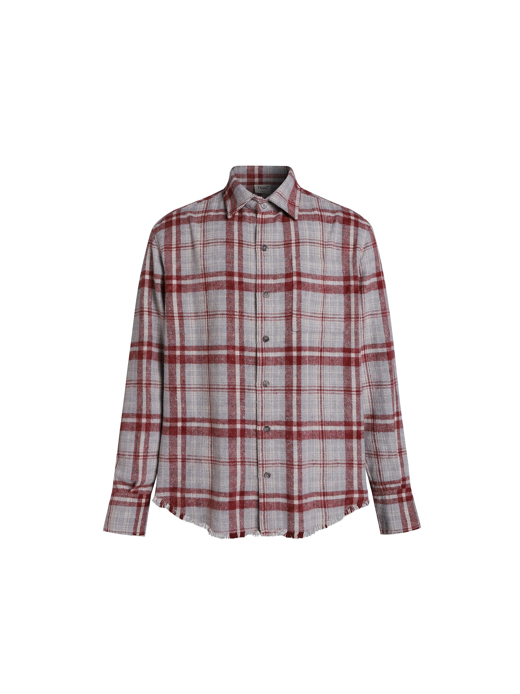 DIMC Polished Plaid Long-sleeved Shirt