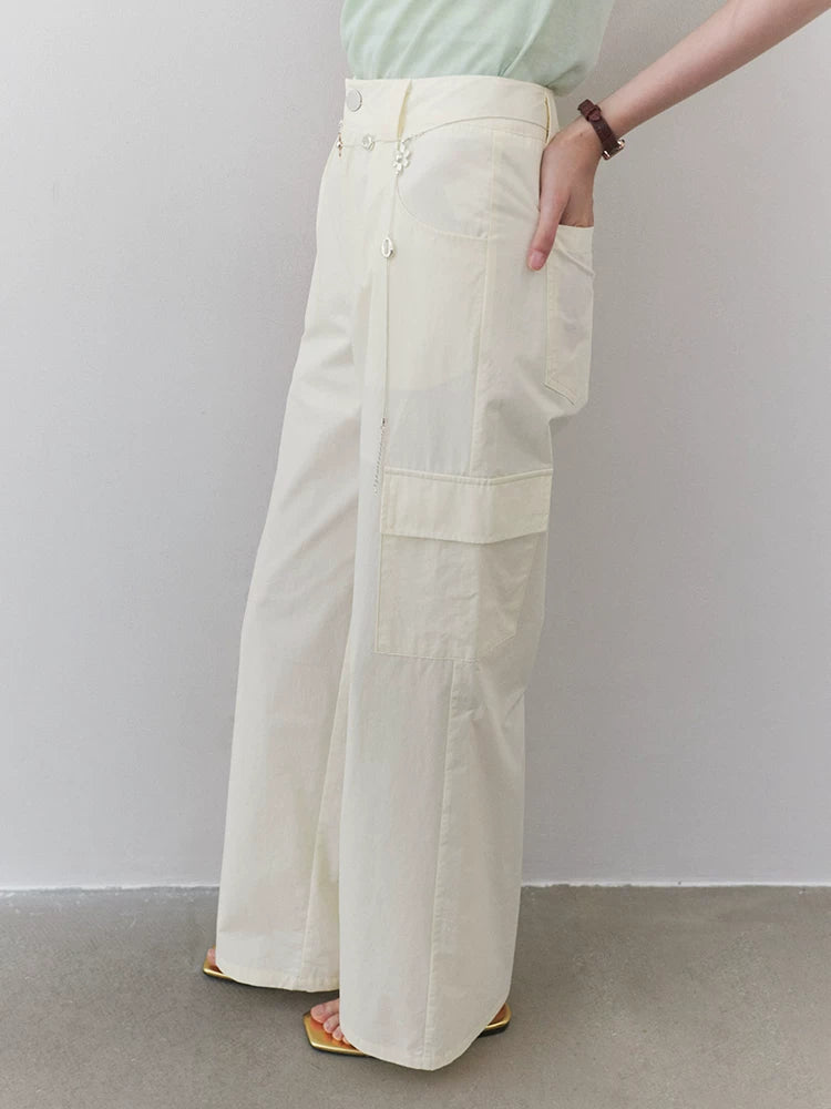 VOOE High Waist Straight Versatile Casual Pants