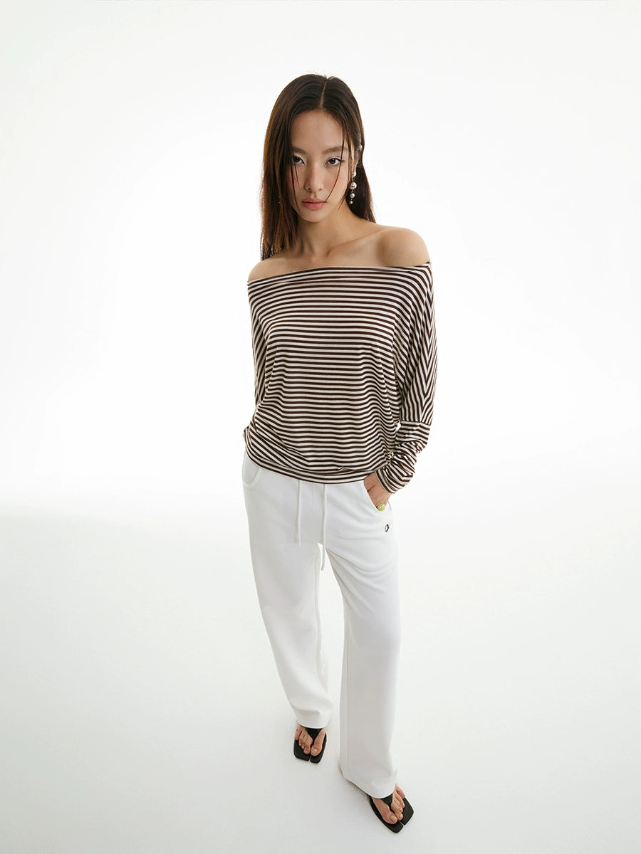 FUNKYFUN Striped Single-neck Bat Sleeve