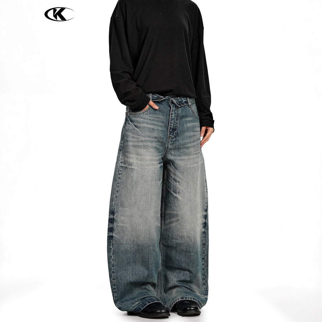 11KN Vintage Straight Lightning Loose Jeans