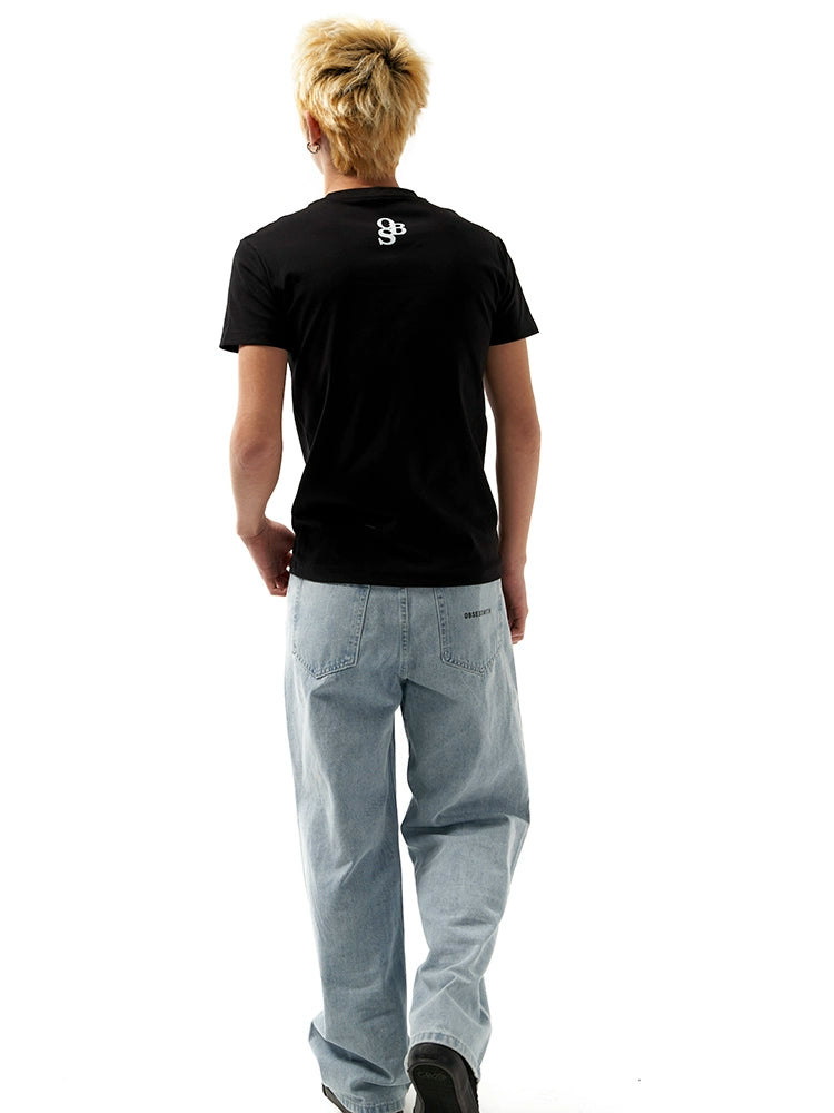 OBSESSWITH Basic Crew Neck Tee