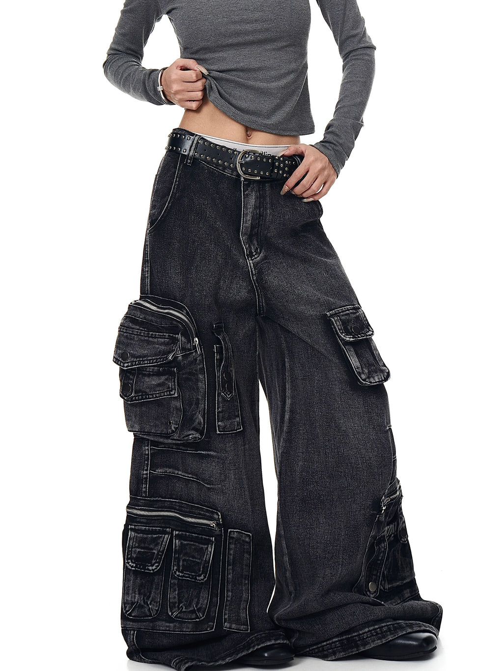 BLACKLISTS Old Multi-pocket Tooling Jeans