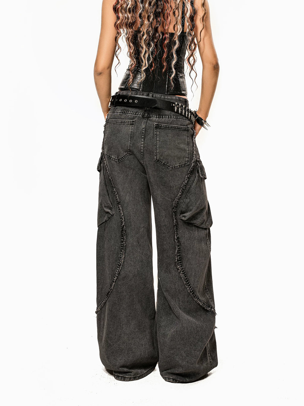 Arielink Vintage Rough Rim Old Jeans