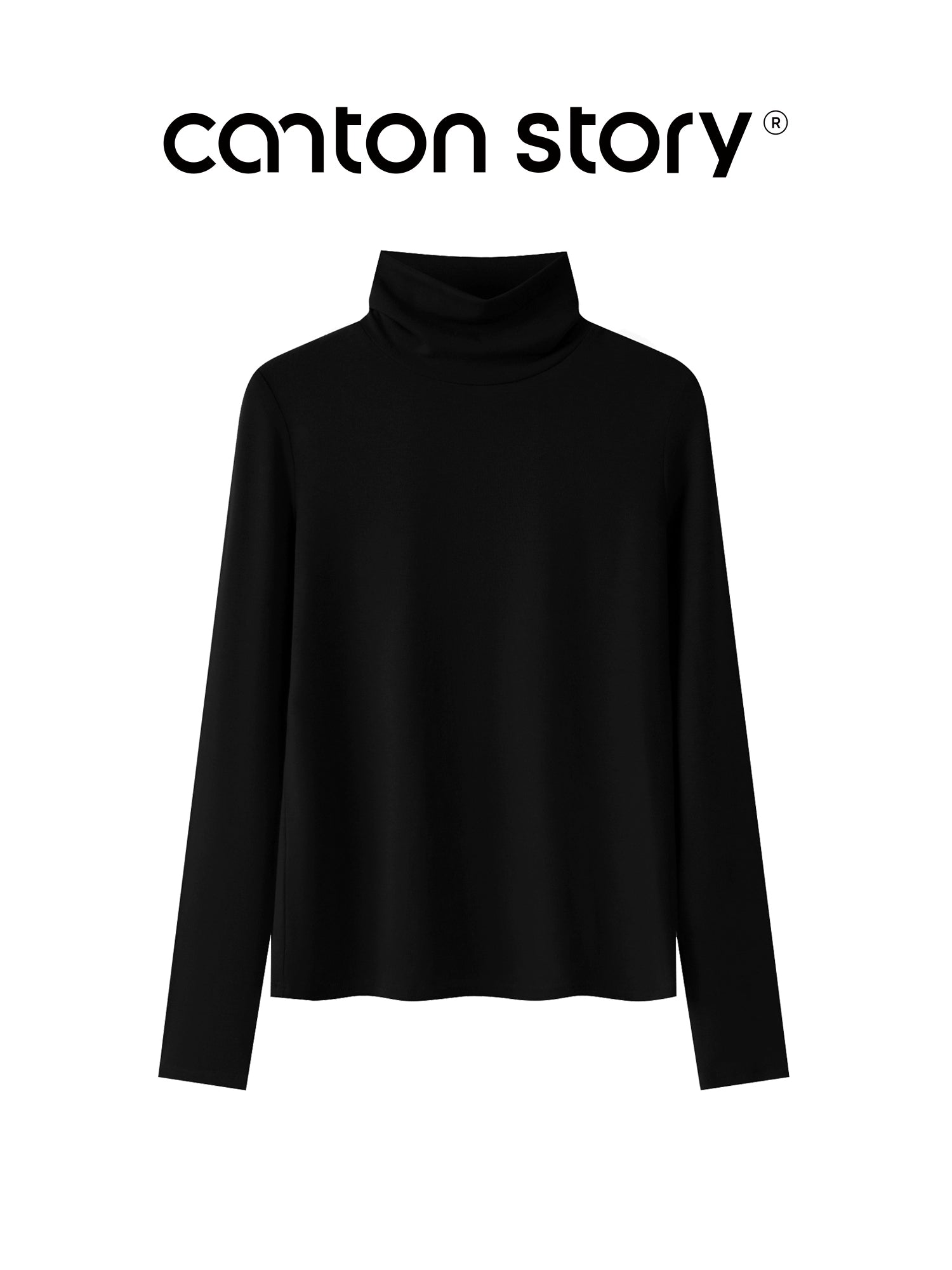 Cantonstory Shoulder Casual Versatile Bottom Shirt