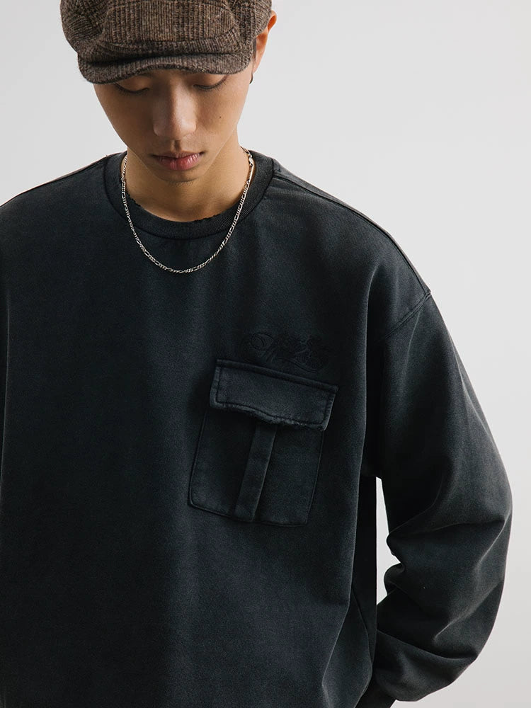 SUPERTOFU Busted Embroidered Turtleneck Sweater